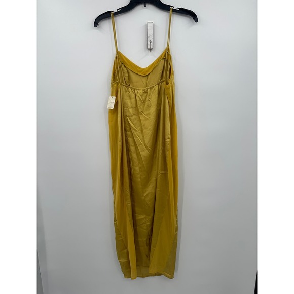 Free People Women's City Cool Midi Slip in Bitter Oil Size Large - Picture 4 of 8